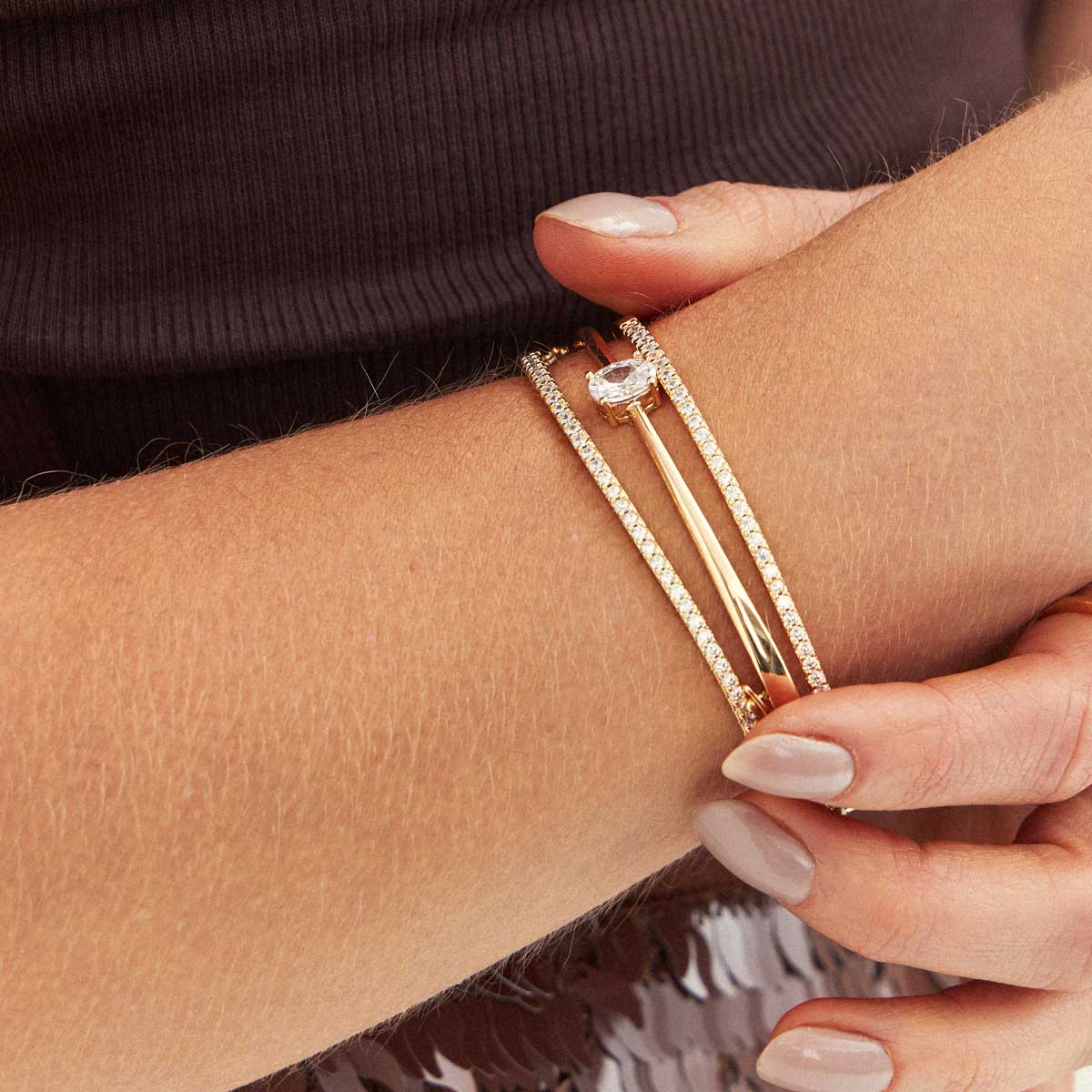 BRACELETE FINO CRAVEJADO