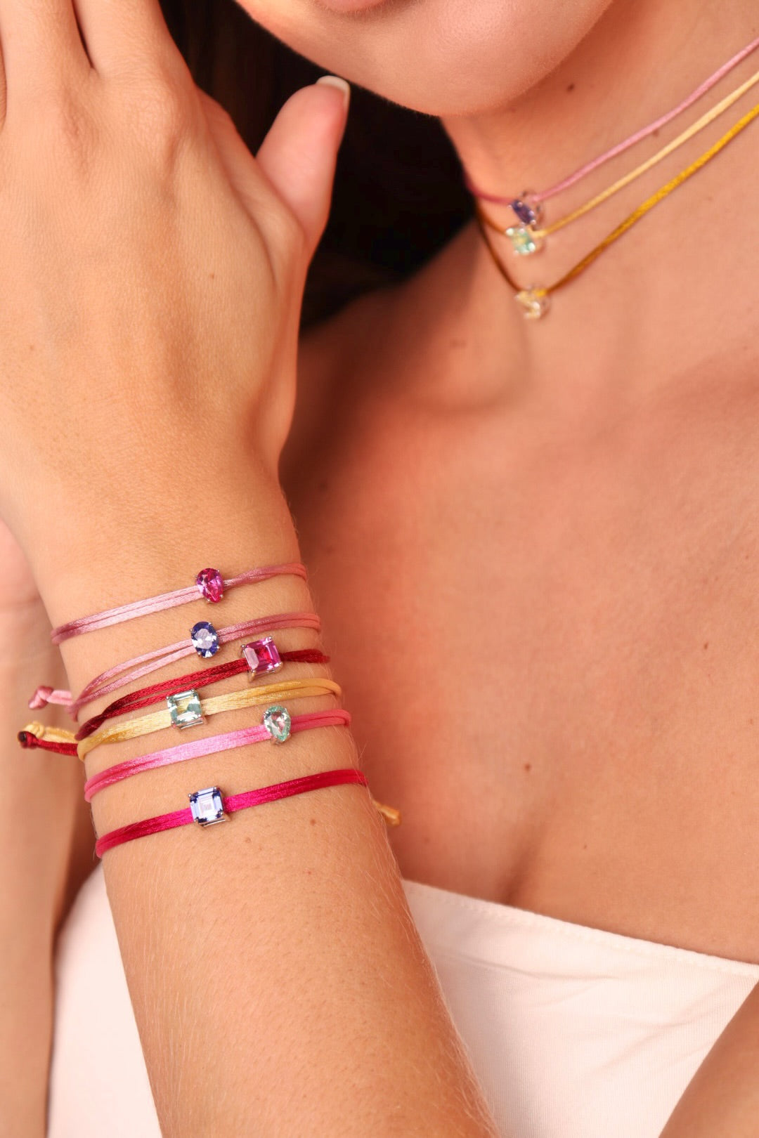 PULSEIRA AJUSTÁVEL SUMMER VIBES PRATA 925