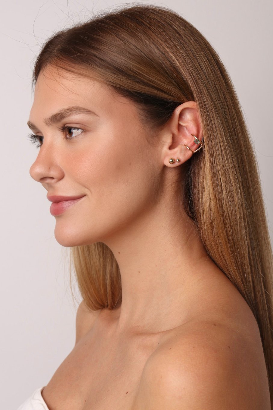 PIERCING FALSO 2VOLTAS COM CRISTAL VERDE
