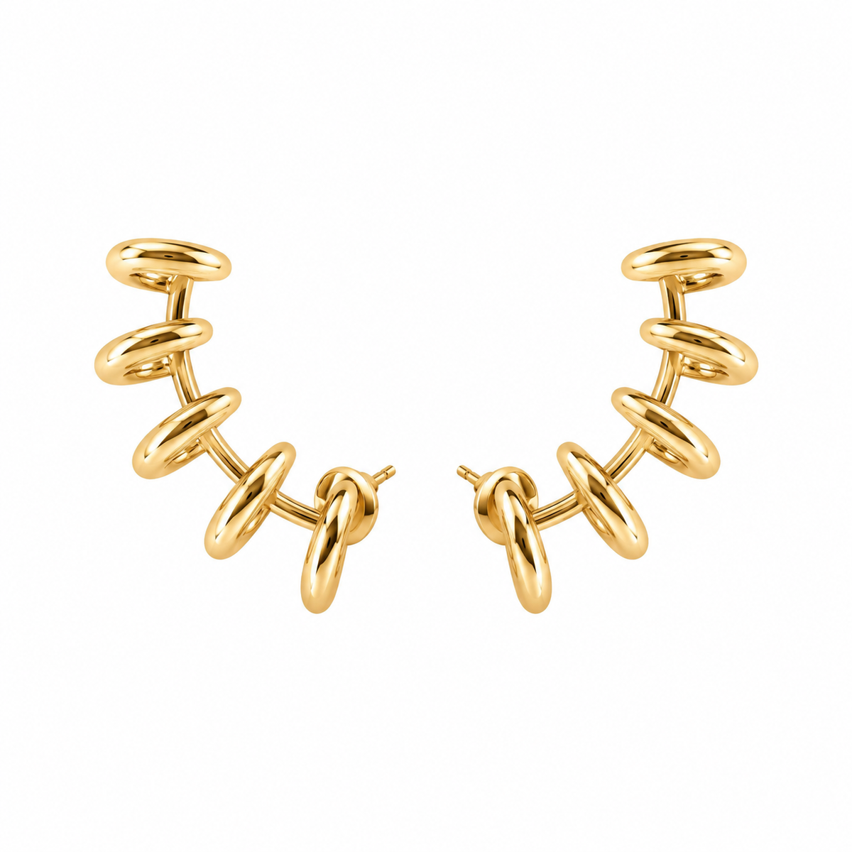 BRINCO EAR CUFF ESPIRAL DOURADO