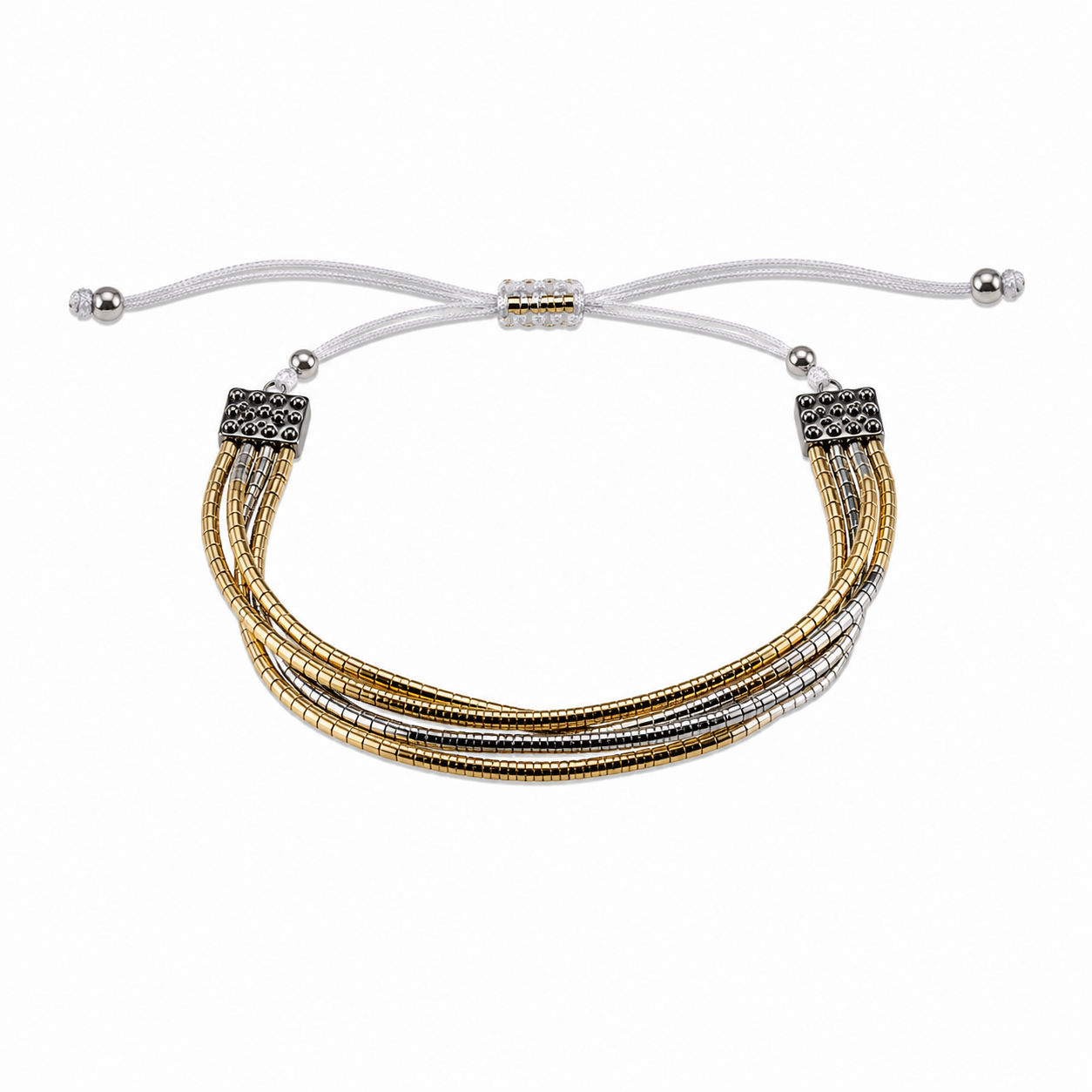 PULSEIRA AJUSTÁVEL CANUTILHOS 5 VOLTAS MIX DE BANHOS