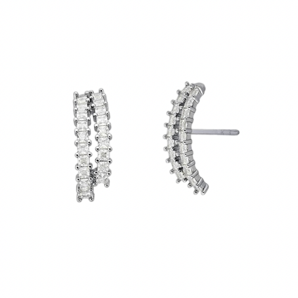 BRINCO EAR HOOK IRIS PRATA 925