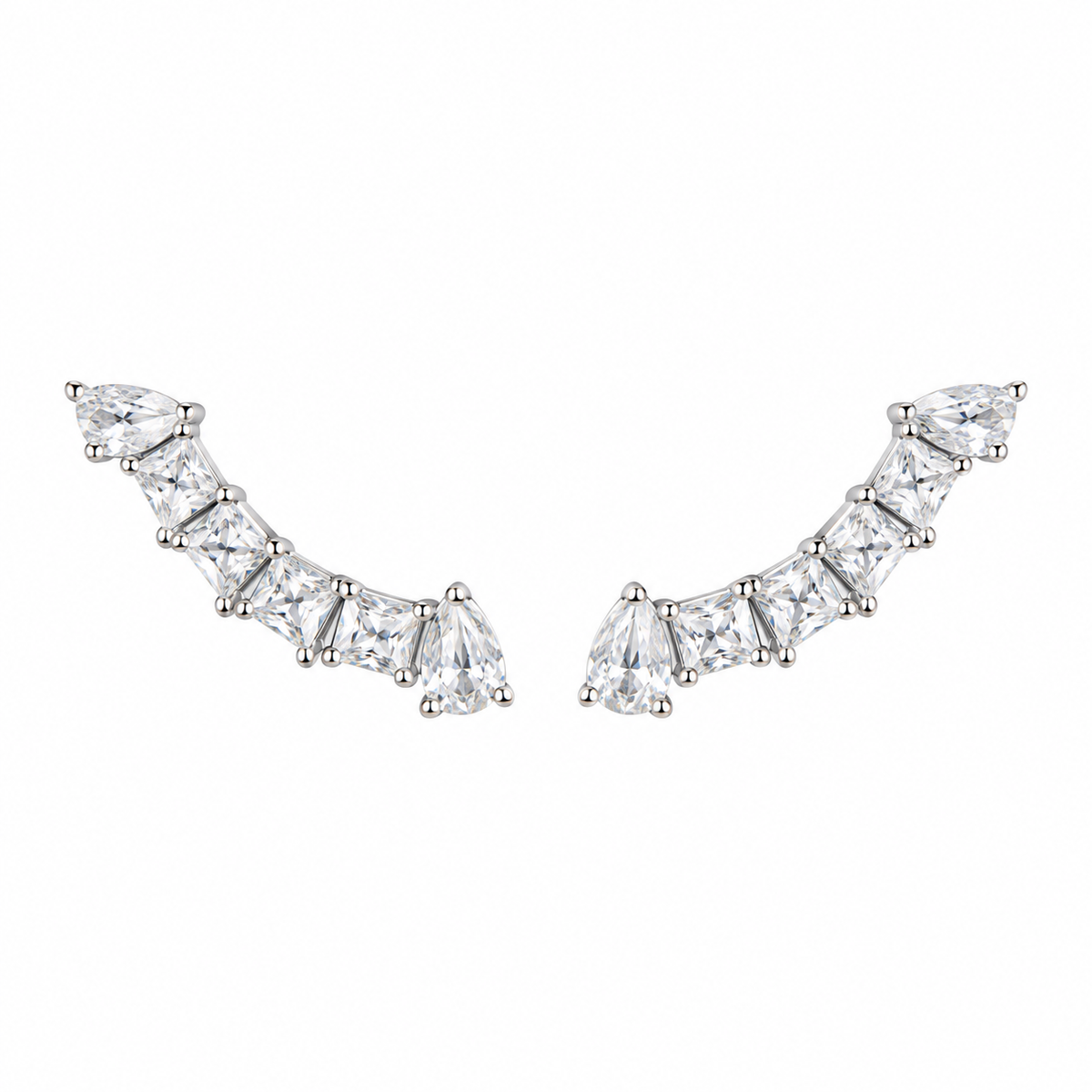 BRINCO EAR CUFF ZIRCÔNIAS NAVETE