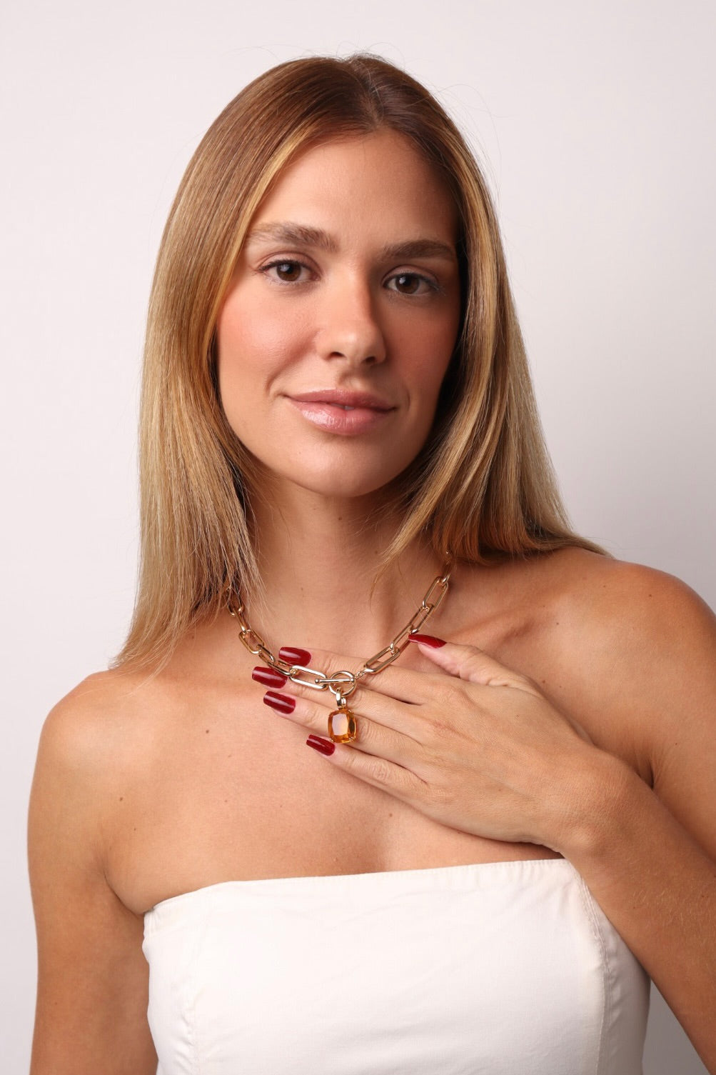PINGENTE CRISTAL RETANGULAR