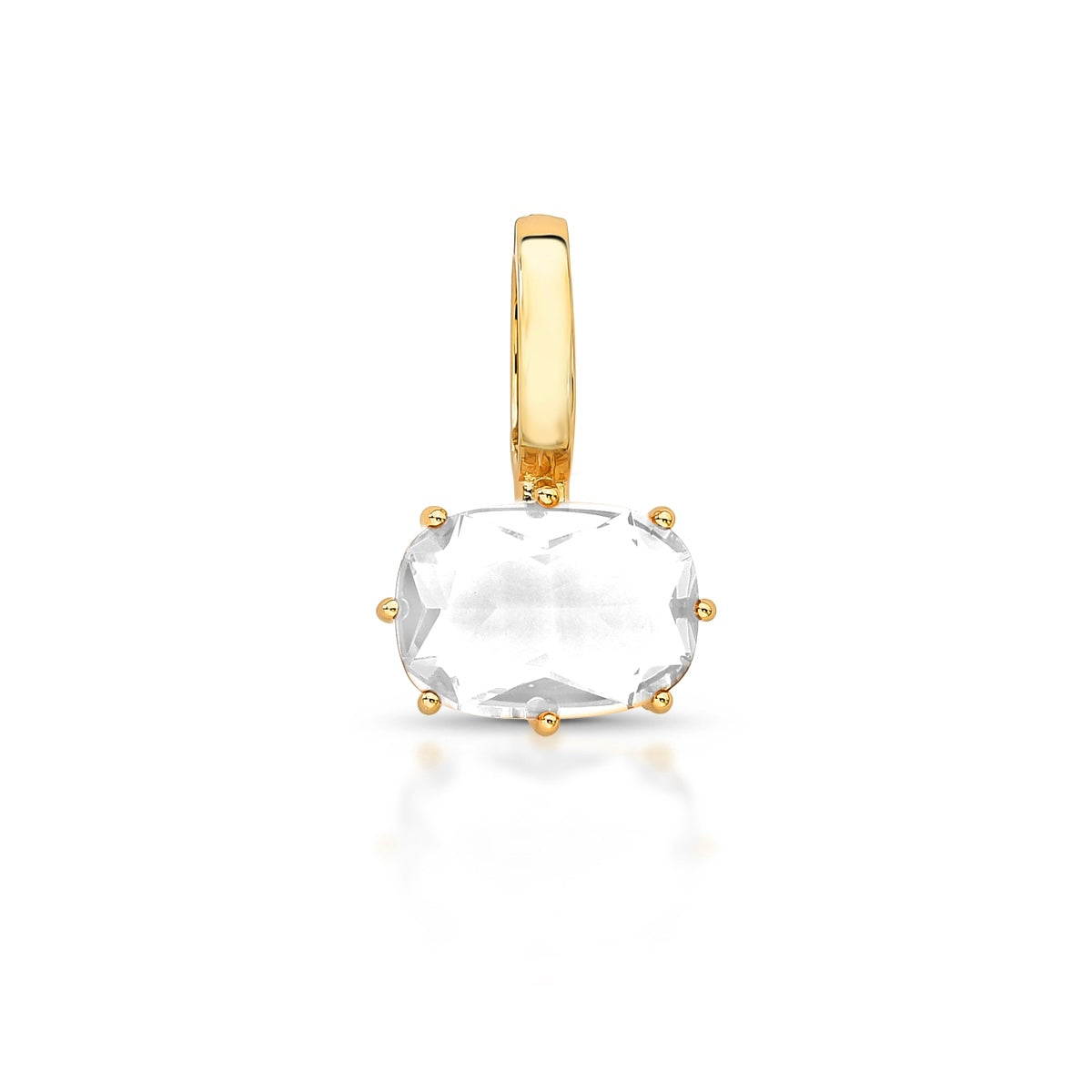 PINGENTE COM FECHO EM CRISTAL OVAL