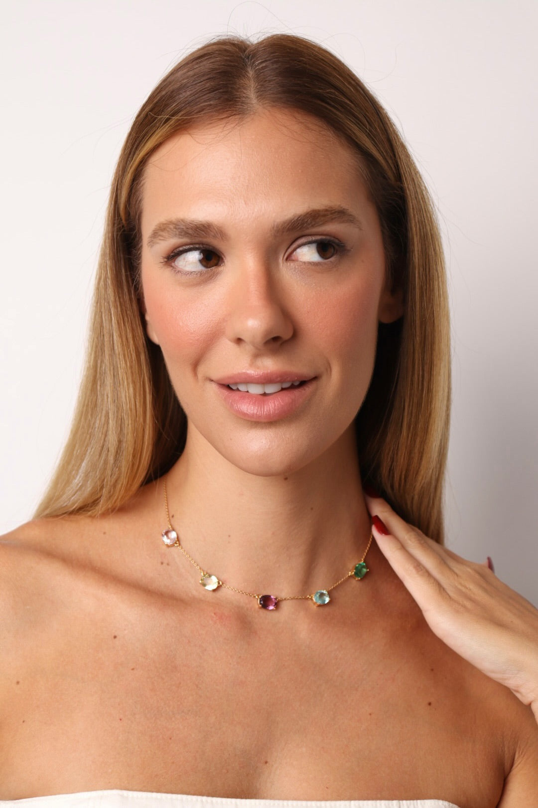 COLAR HARMONY STONES PEDRAS NATURAIS