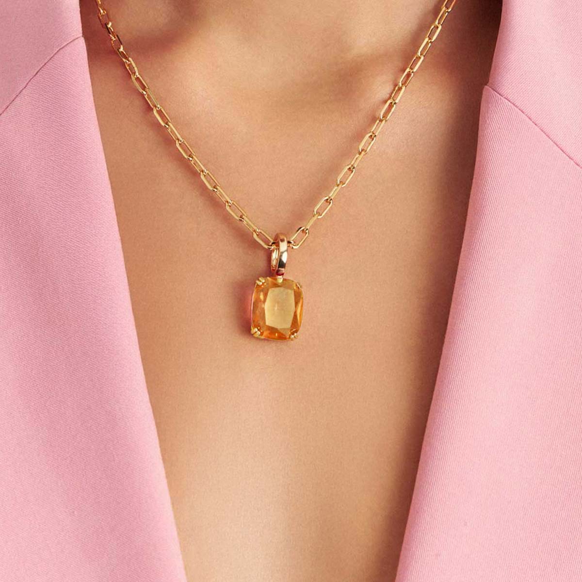 PINGENTE CRISTAL RETANGULAR