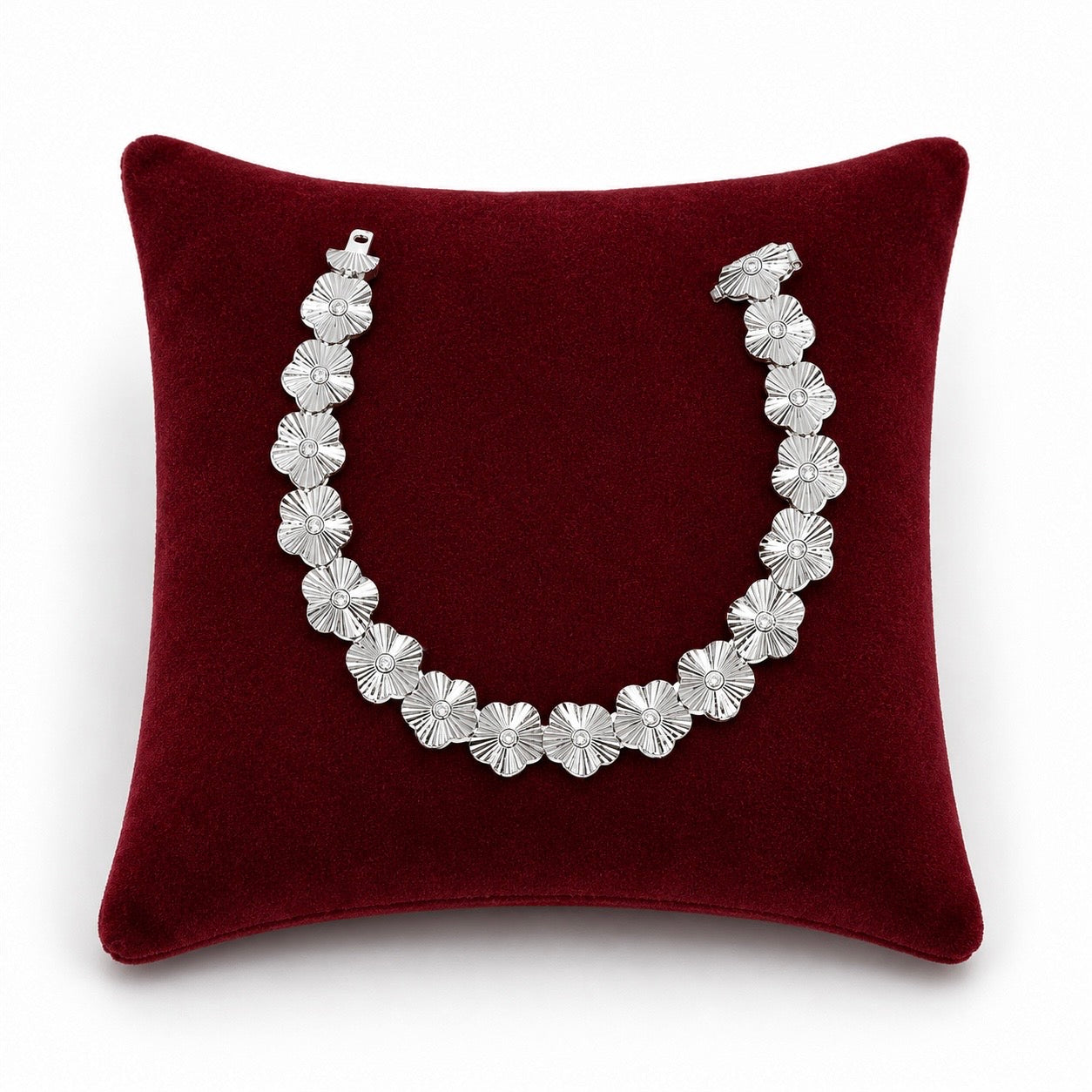 PULSEIRA FLORES LUMINA PRATA 925