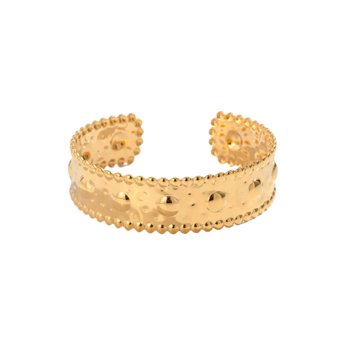 BRACELETE LARGO MATELADO BOLAS
