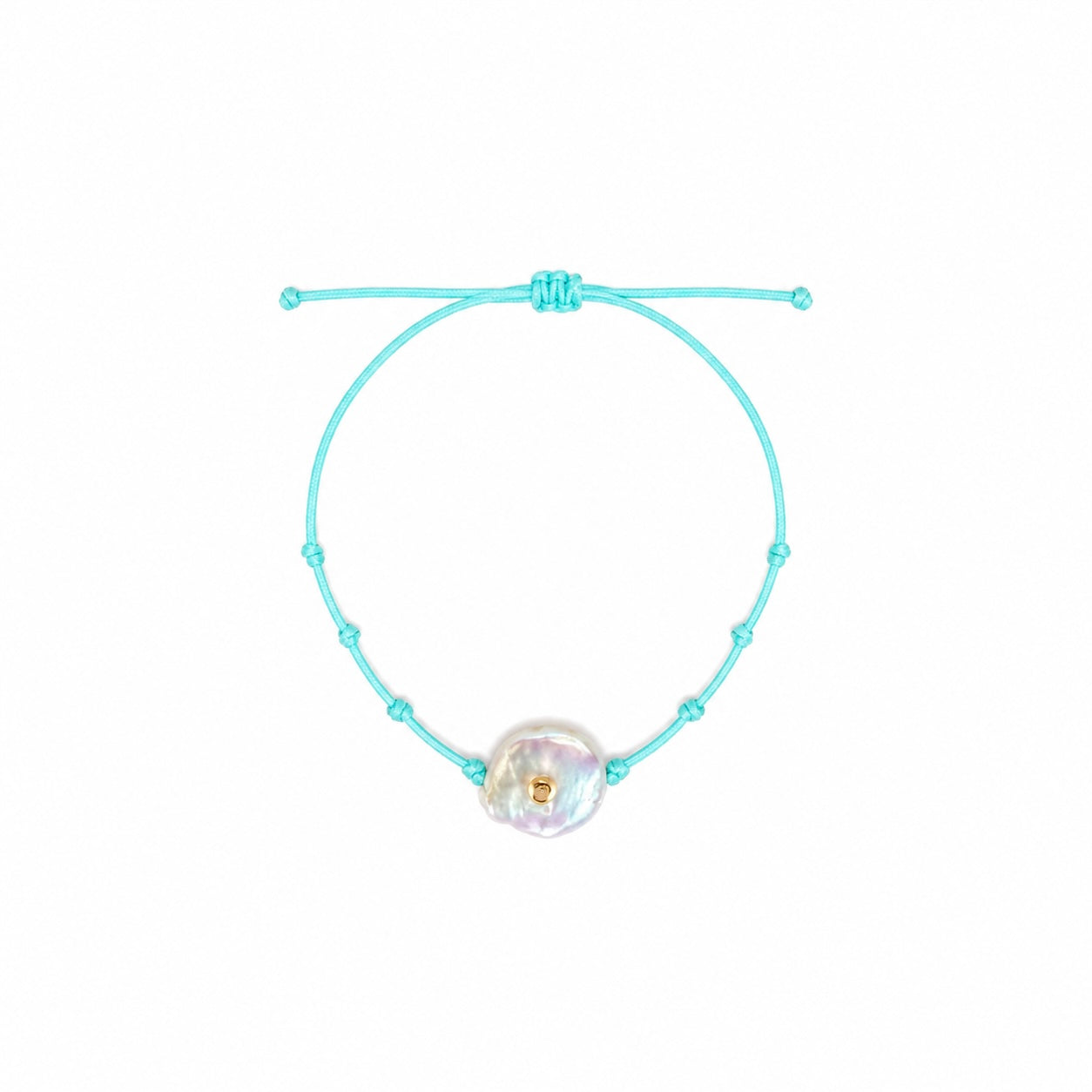 PULSEIRA FIO DE SEDA PÉROLA BARROCA NATURAL