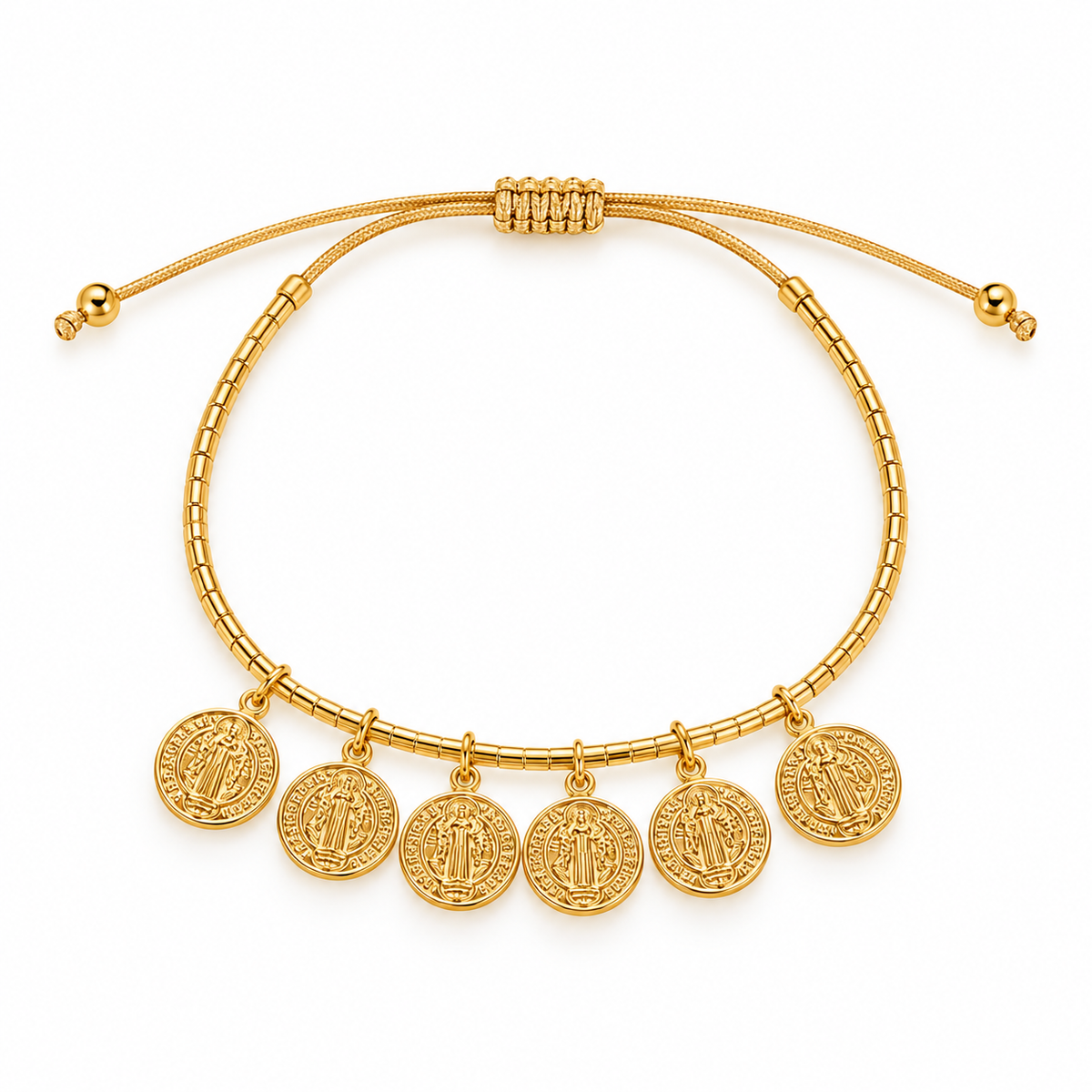 PULSEIRA AJUSTÁVEL MEDALHAS SÃO BENTO