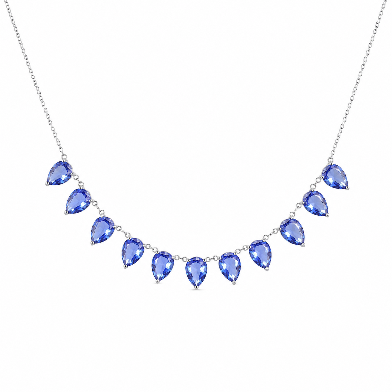 COLAR GOTAS SAFIRA