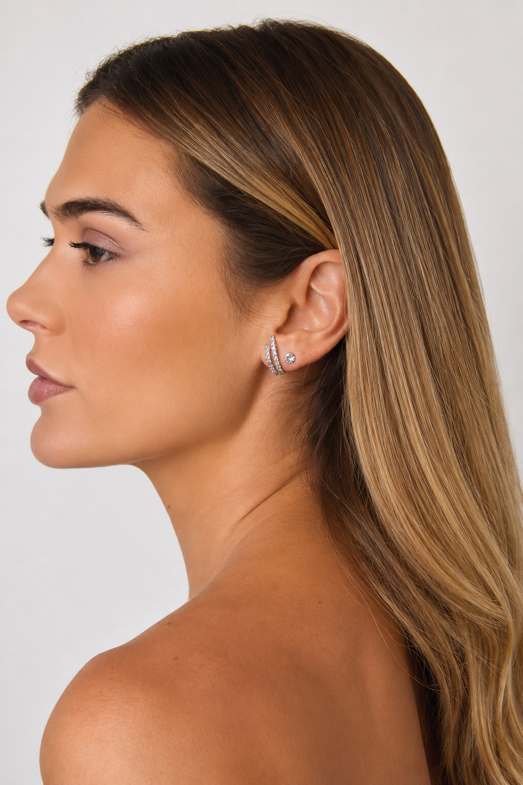 BRINCO EAR HOOK IRIS PRATA 925