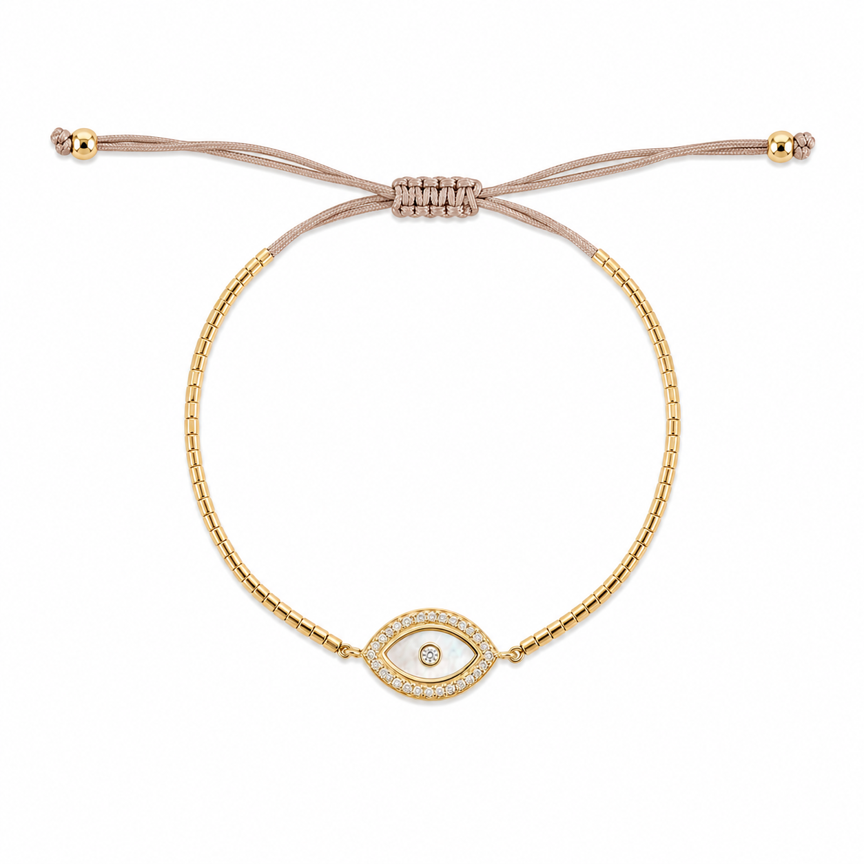 PULSEIRA AJUSTÁVEL CANUTILHOS OLHO GREGO