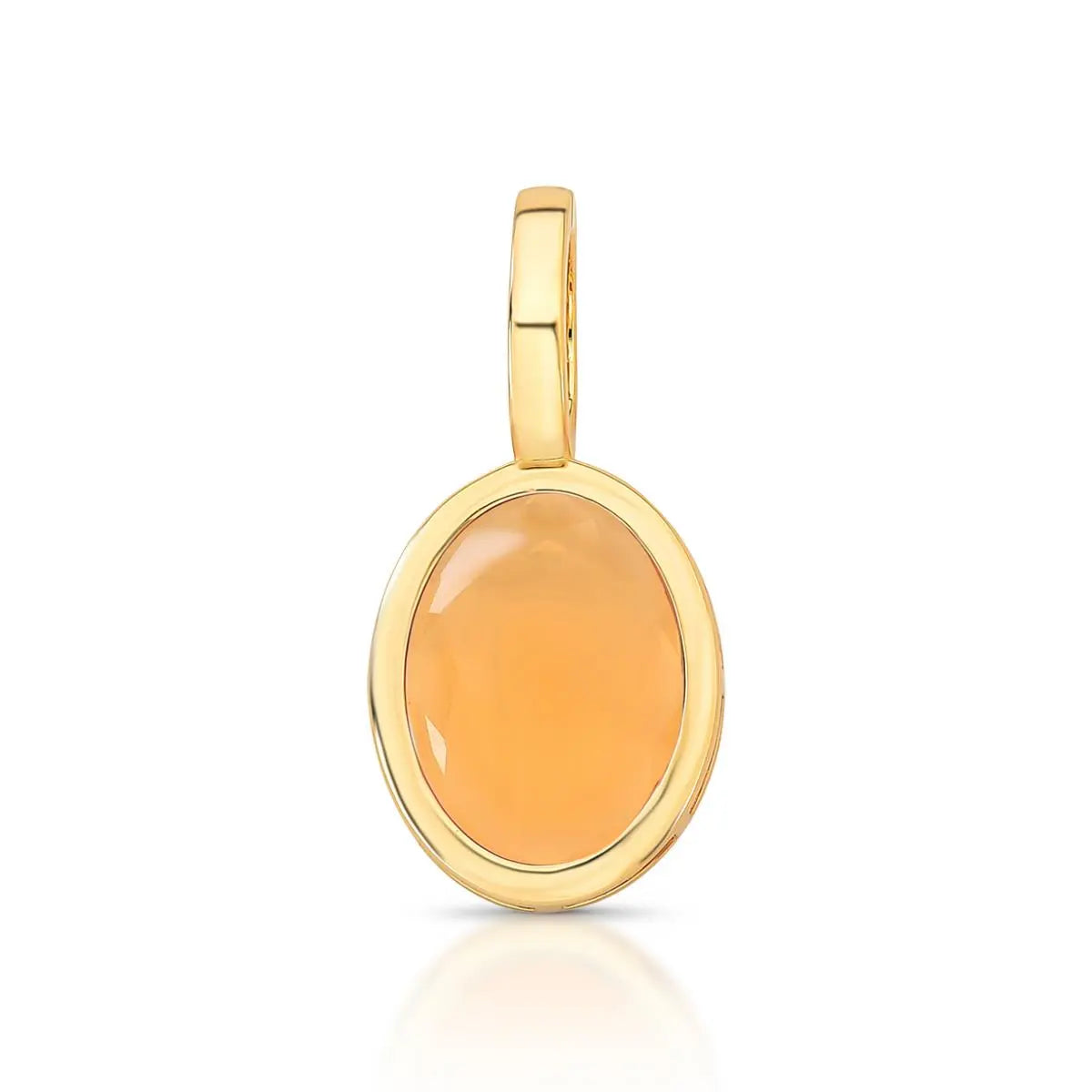 PINGENTE COM FECHO CRISTAL OVAL