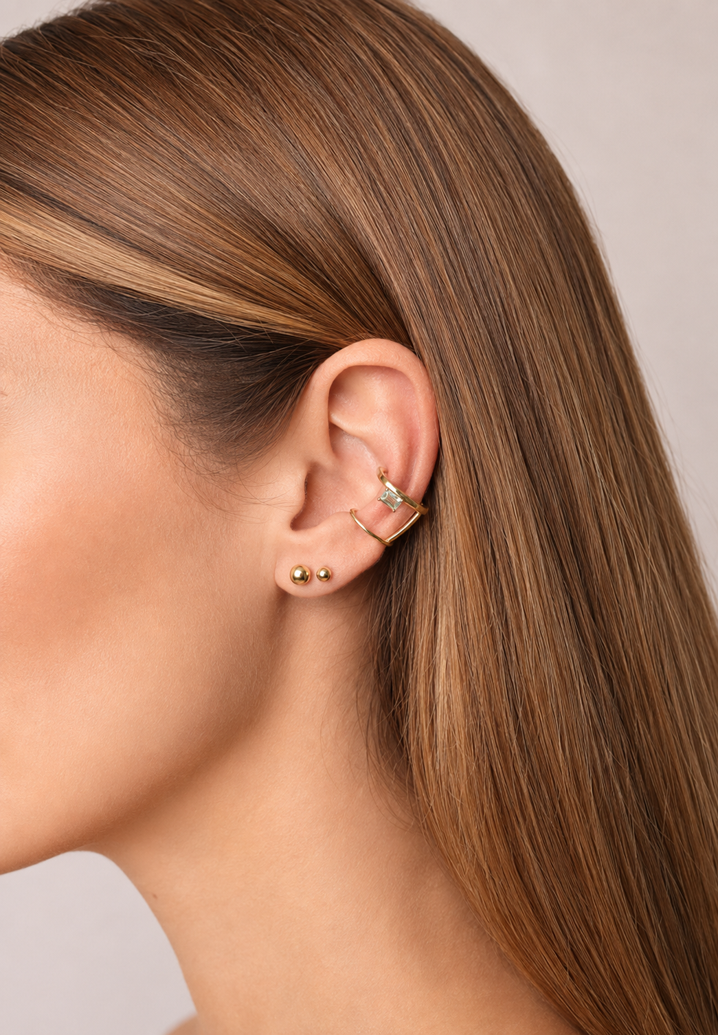 PIERCING FALSO 2VOLTAS COM CRISTAL VERDE